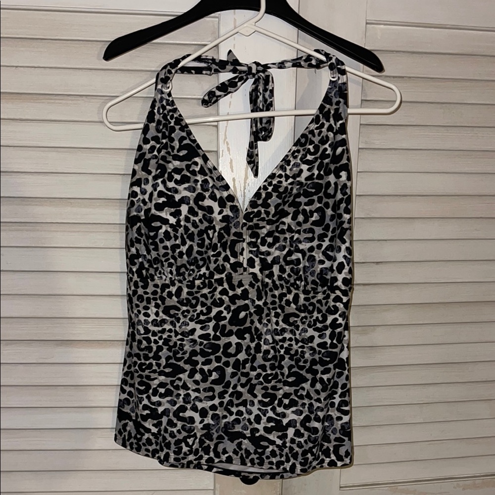 Catalina Black and White Tie Front Bodysuit Swimwear